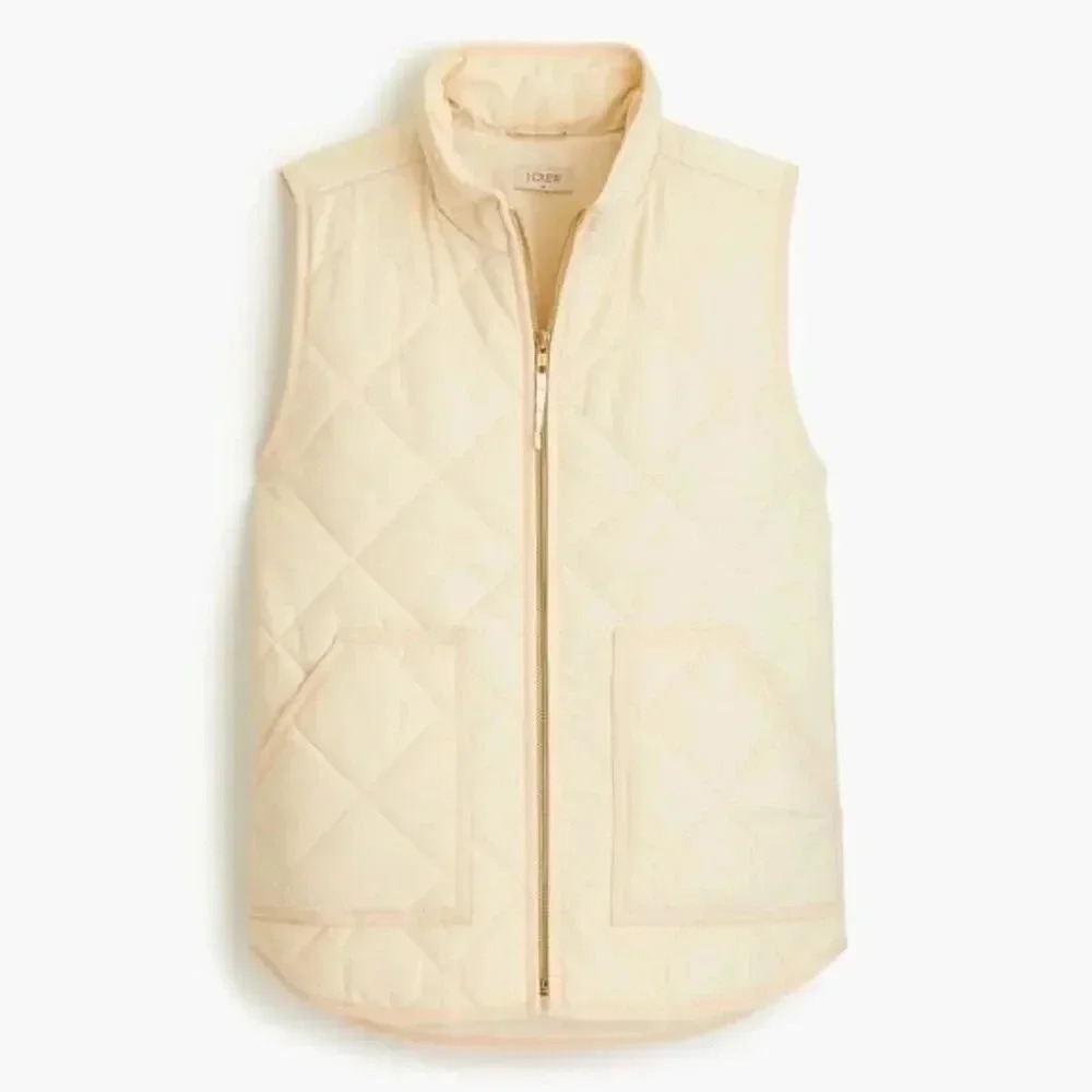 J.Crew quilted puffer vest Small